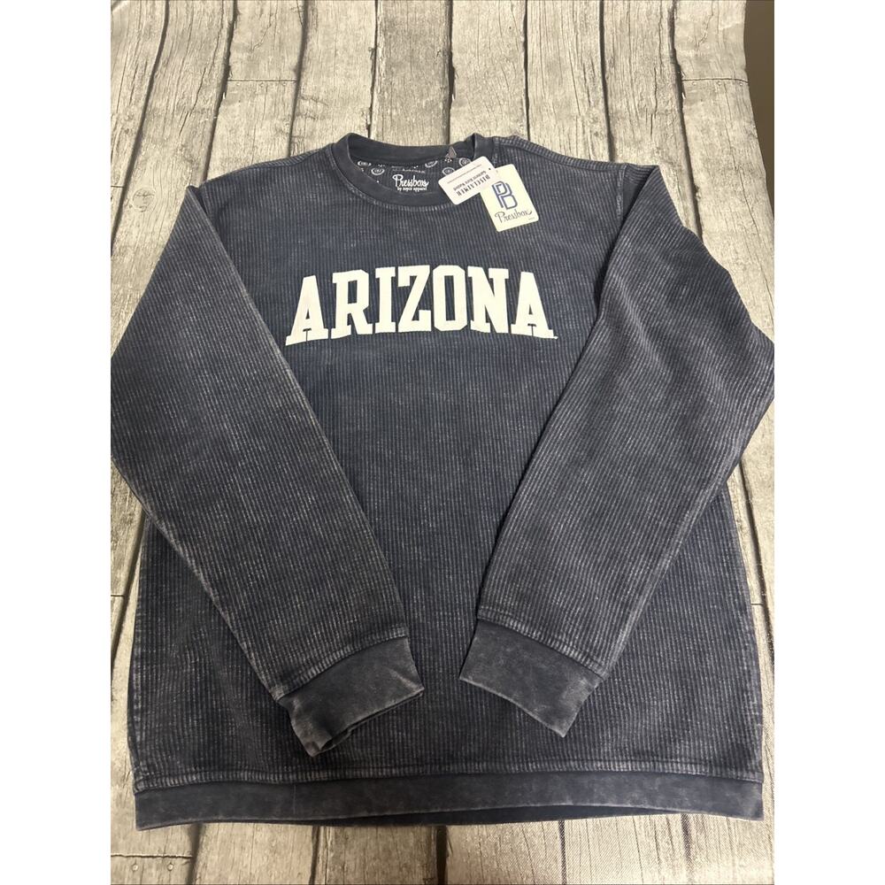 NWT Women’s Press Box Arizona Wildcats Comfy Cord Vintage Wash Sweatshirt Large